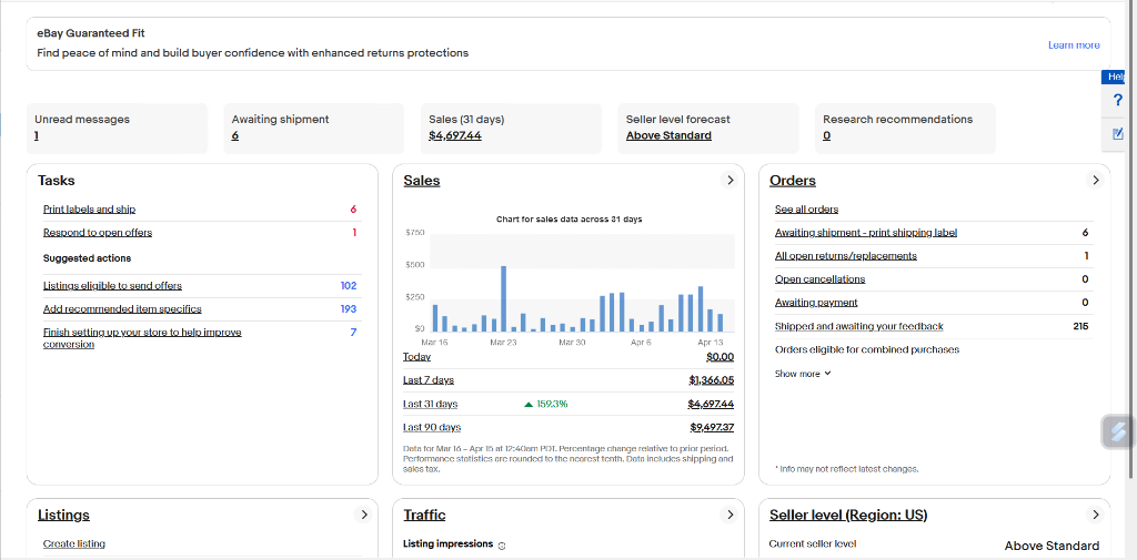 Ayesha Khan eBay Store Screenshot